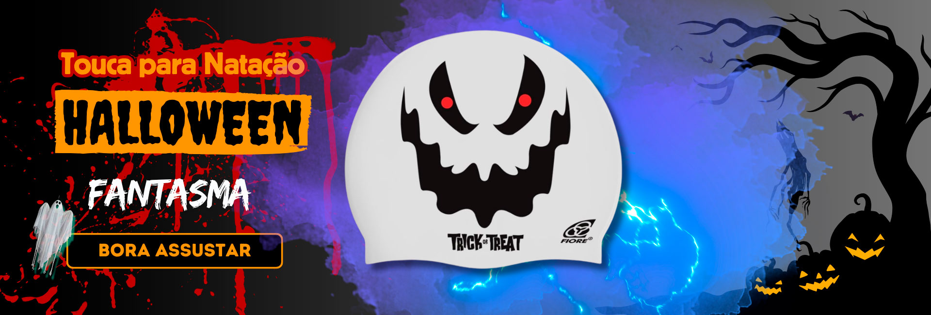 Touca de Silicone Halloween Fantasma